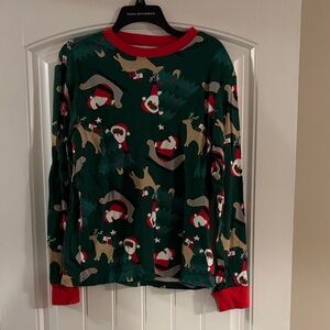 Children’s Place Green and Red Holiday Pajama Top UNISEX